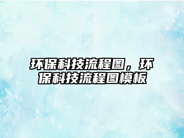 環(huán)保科技流程圖，環(huán)保科技流程圖模板